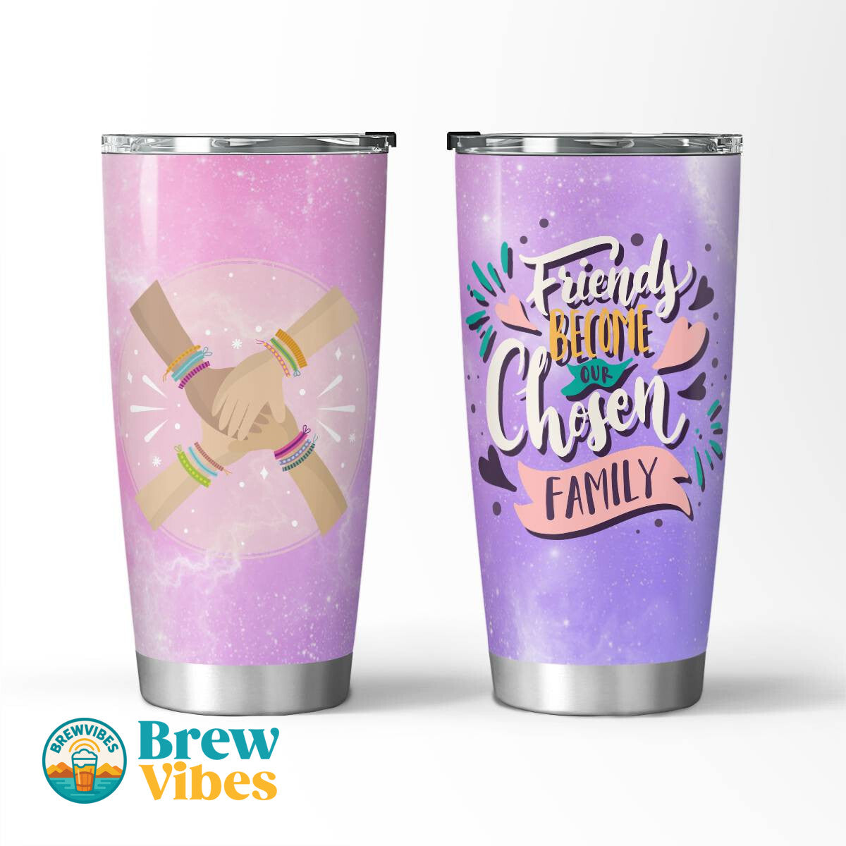 Friends Become Our Chosen Family Tumbler