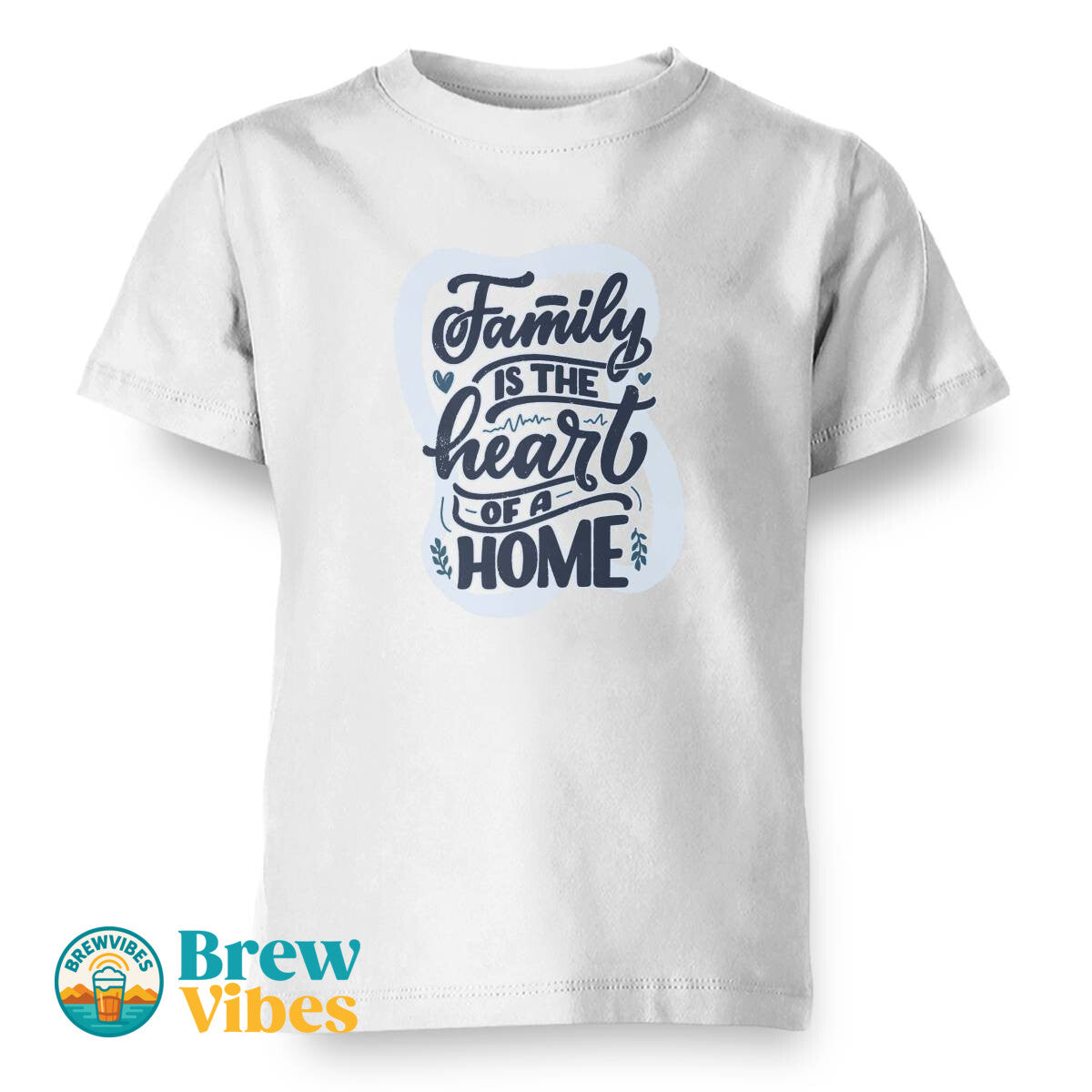Family Quote - Family Is The Heart Of A Home Kids T-shirt