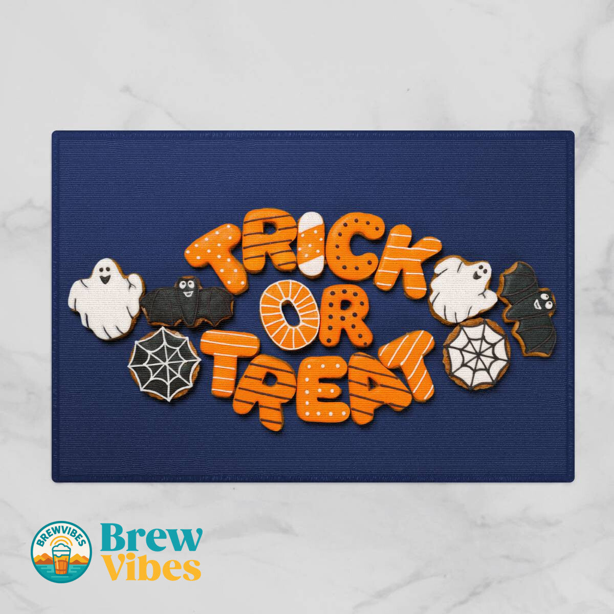 Trick Or Treat Cooke Door Mat