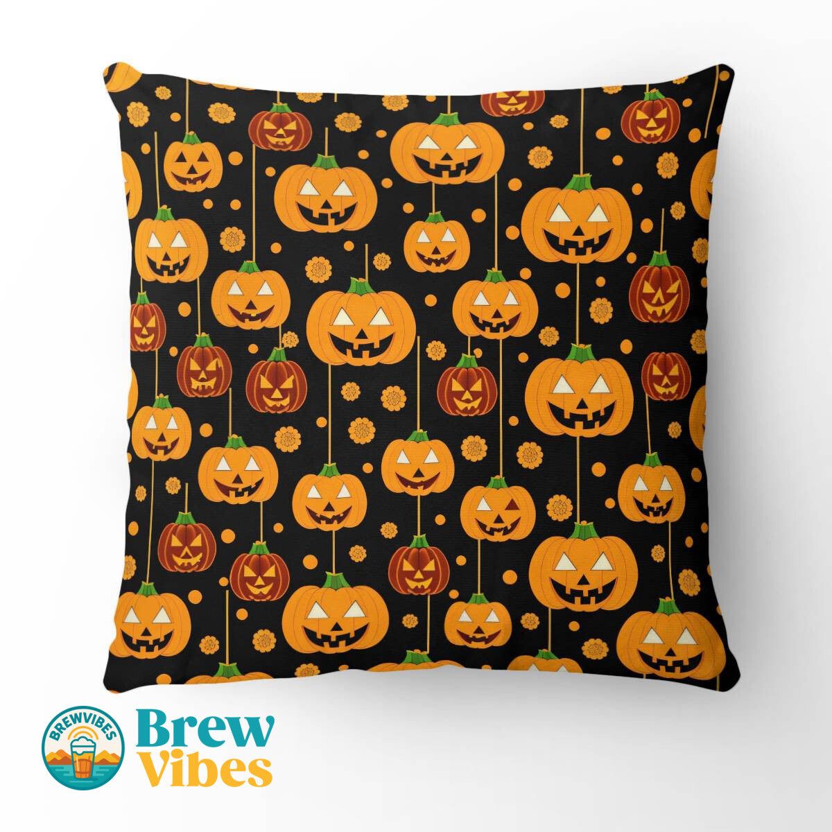 Halloween Patterns Pillow