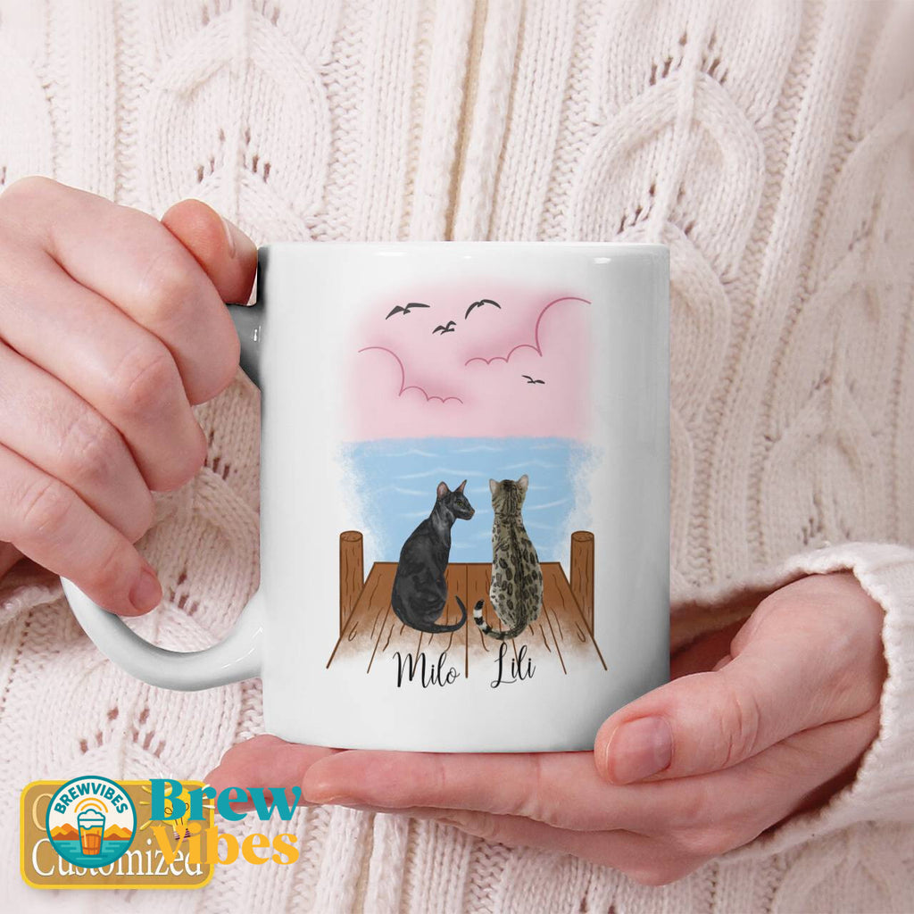 Personalize For 1 Cat - 2 Cat Mug