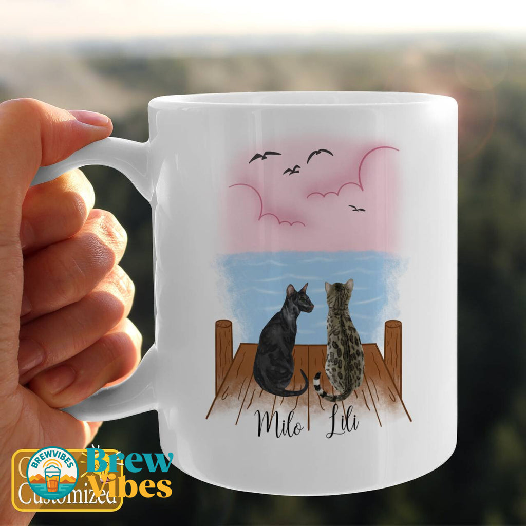 Personalize For 1 Cat - 2 Cat Mug