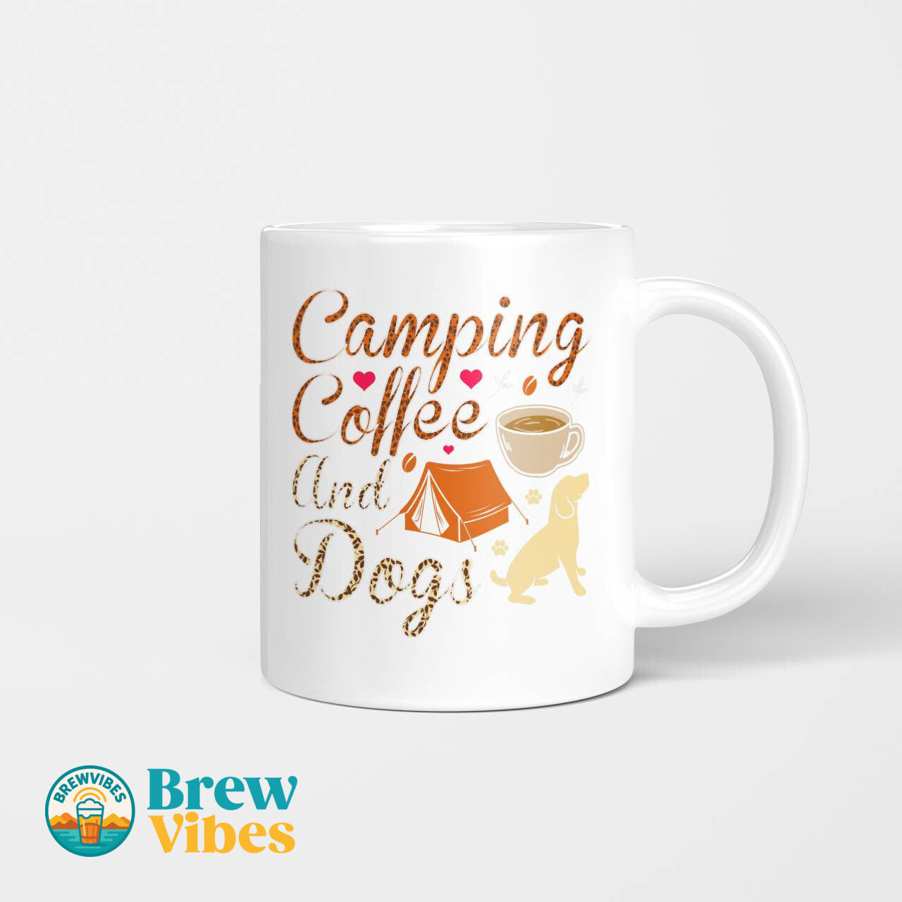 Camping Coffee And Dogs Mug