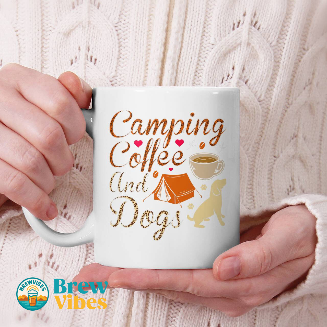 Camping Coffee And Dogs Mug