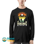 HappinessIs Hiking With A Dog Long Sleeve Tee