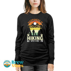 HappinessIs Hiking With A Dog Long Sleeve Tee