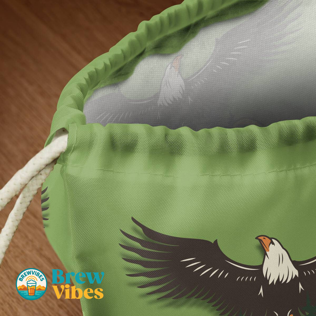 Camping Time Drawstring Bag