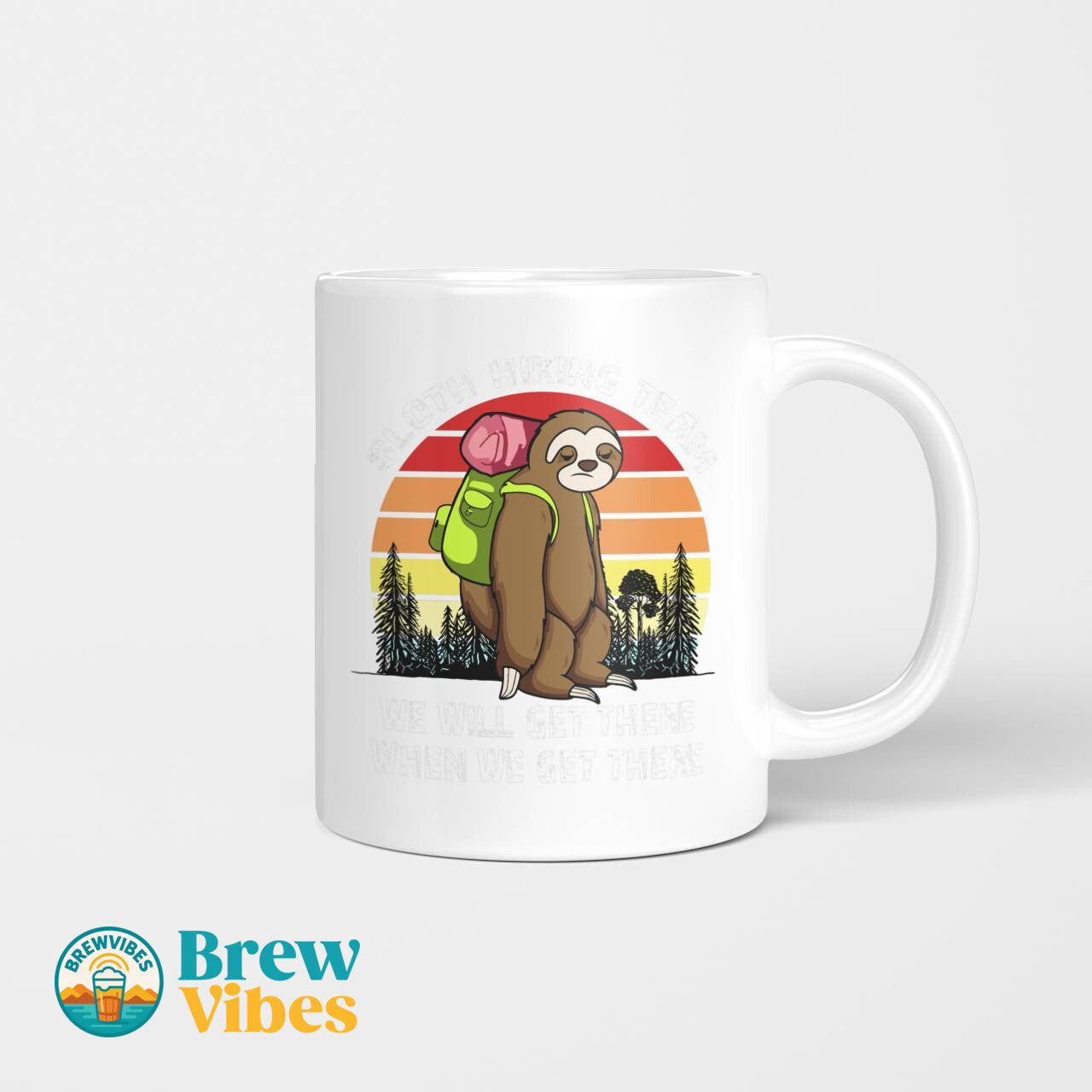 Sloth Hiking Team Mug