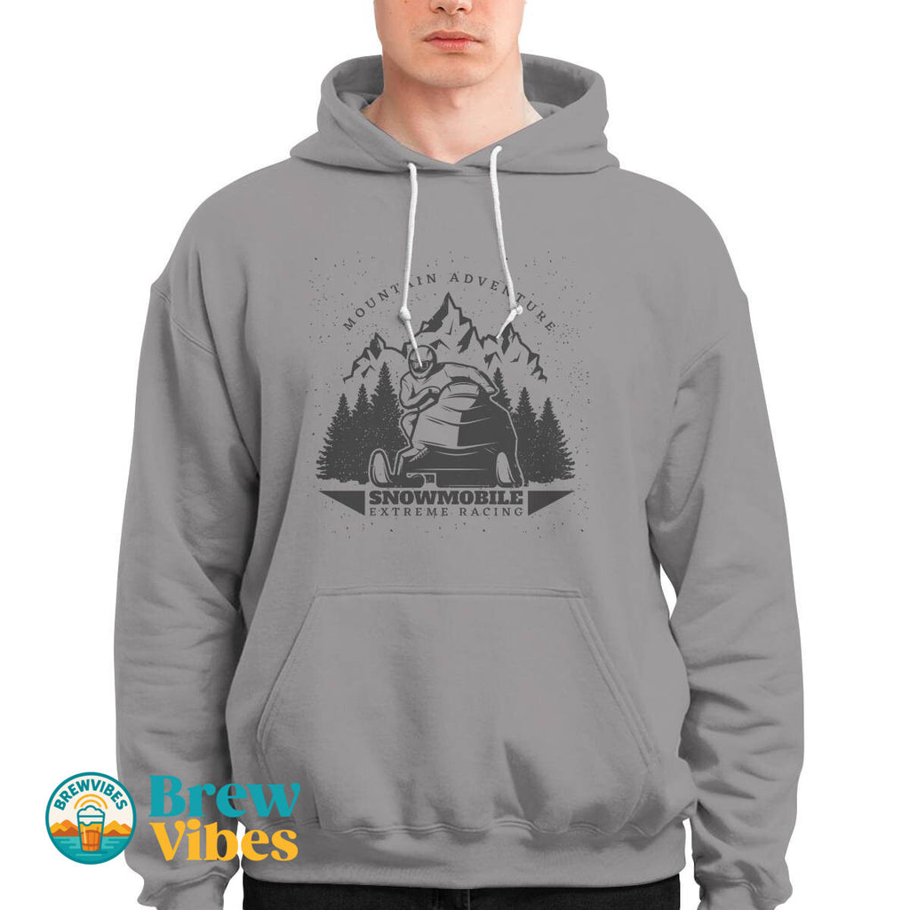 Mountain Adventure Snowmobile Extreme Racing Hoodie