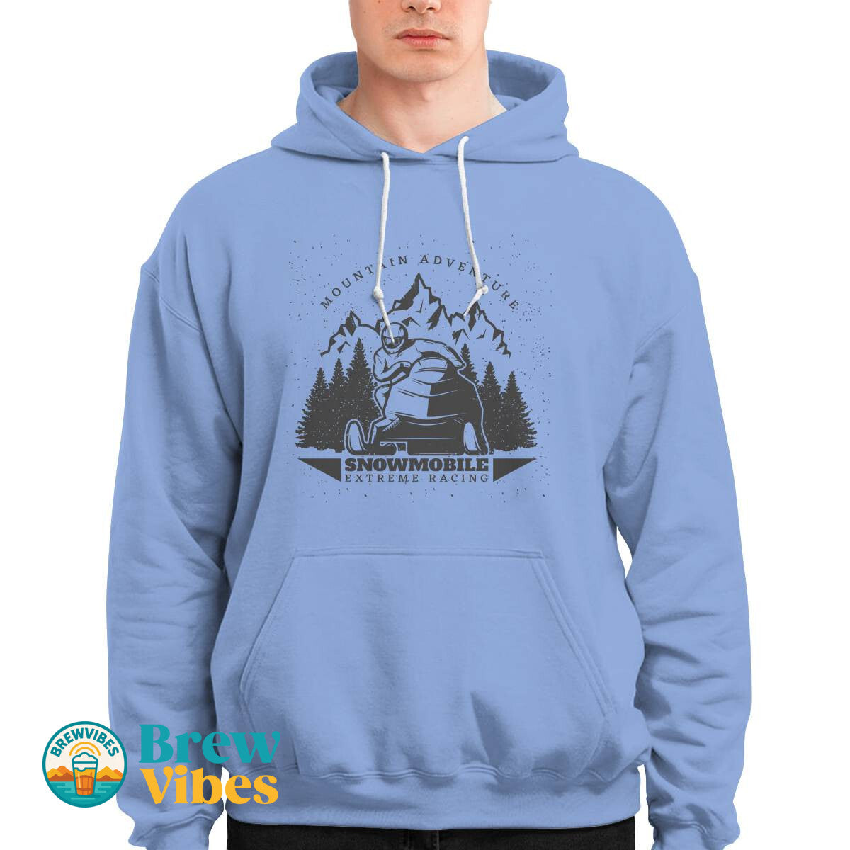 Mountain Adventure Snowmobile Extreme Racing Hoodie