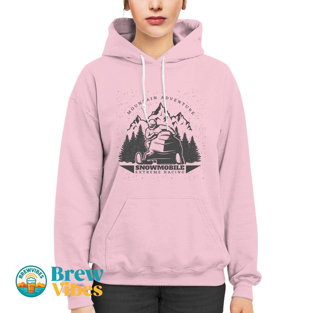 Mountain Adventure Snowmobile Extreme Racing Hoodie