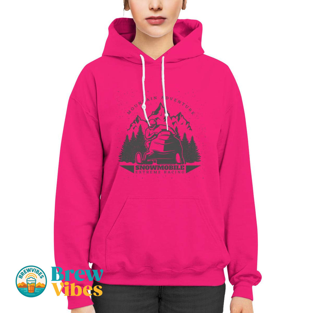 Mountain Adventure Snowmobile Extreme Racing Hoodie