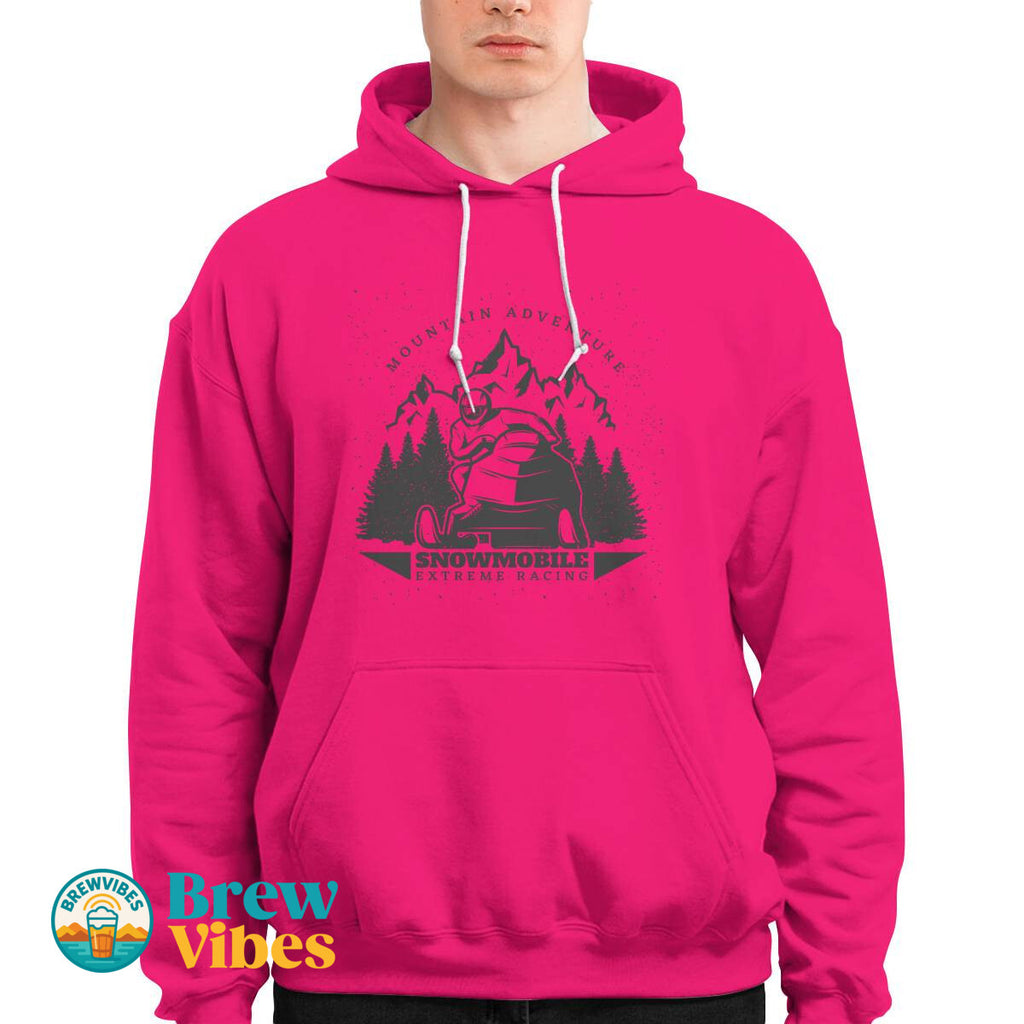 Mountain Adventure Snowmobile Extreme Racing Hoodie