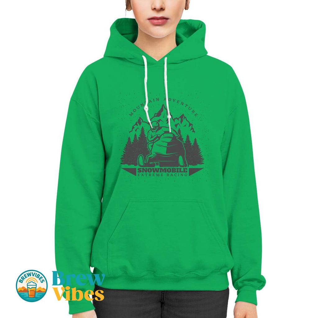 Mountain Adventure Snowmobile Extreme Racing Hoodie