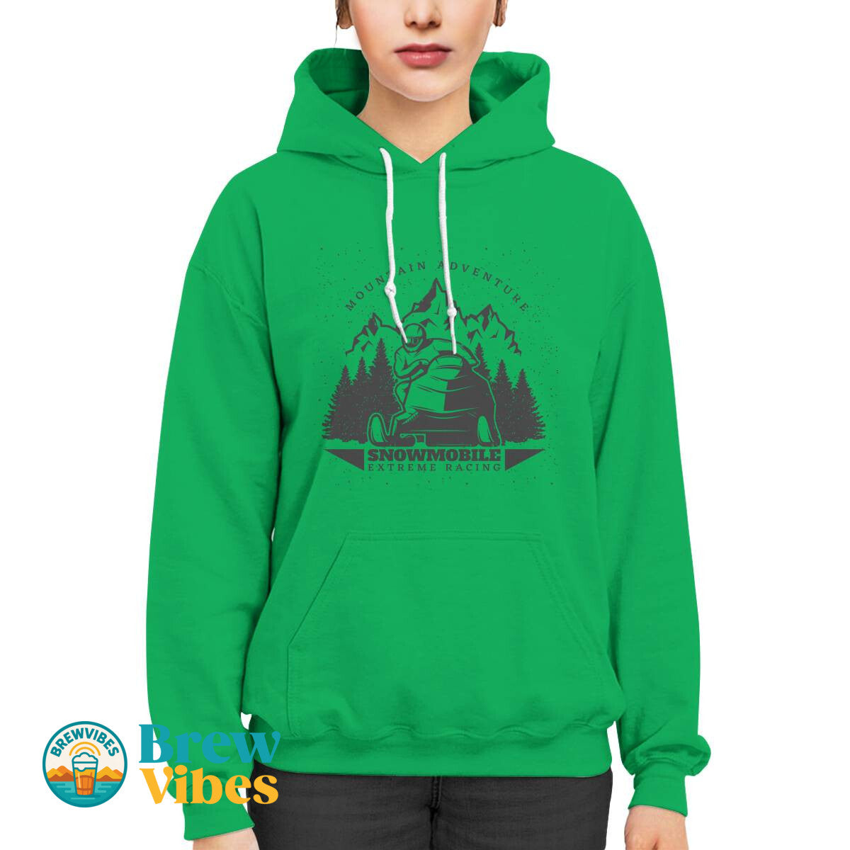 Mountain Adventure Snowmobile Extreme Racing Hoodie
