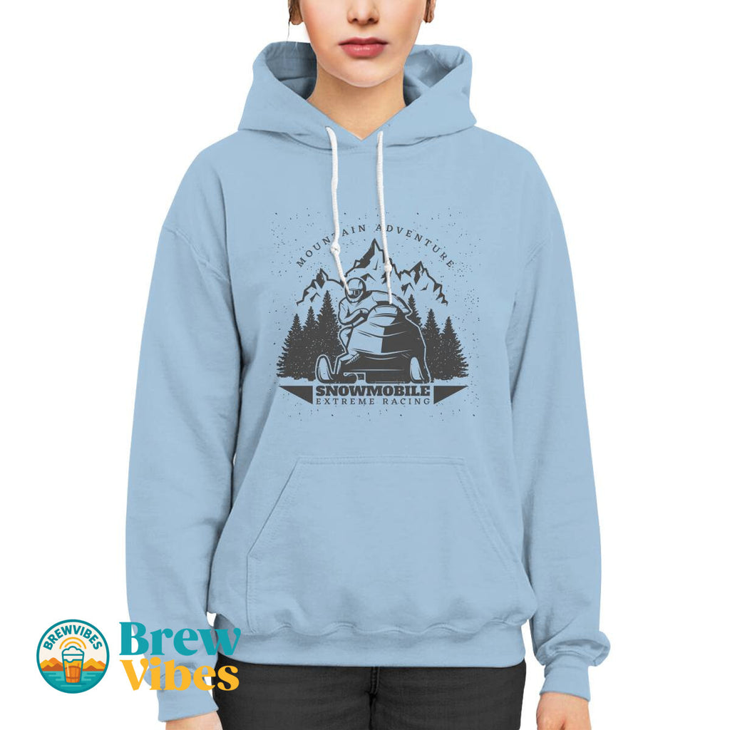 Mountain Adventure Snowmobile Extreme Racing Hoodie
