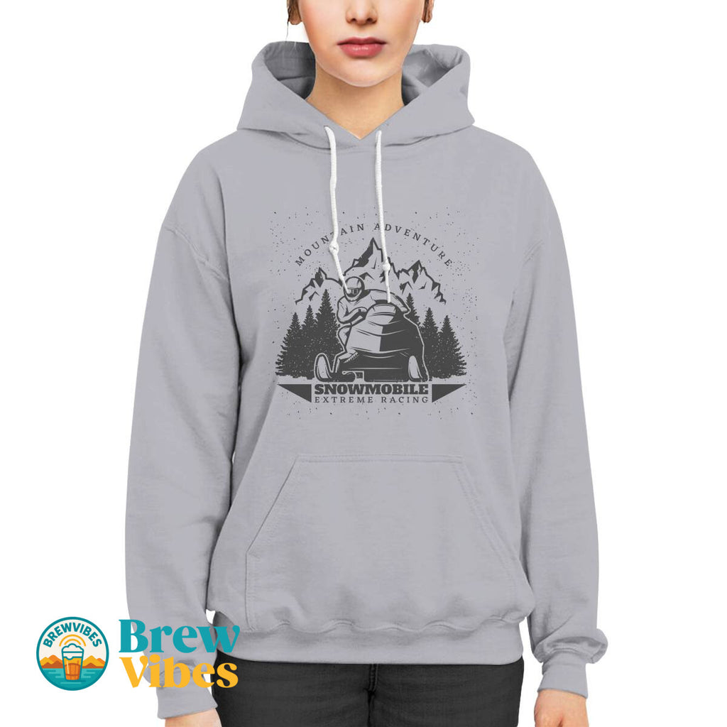 Mountain Adventure Snowmobile Extreme Racing Hoodie