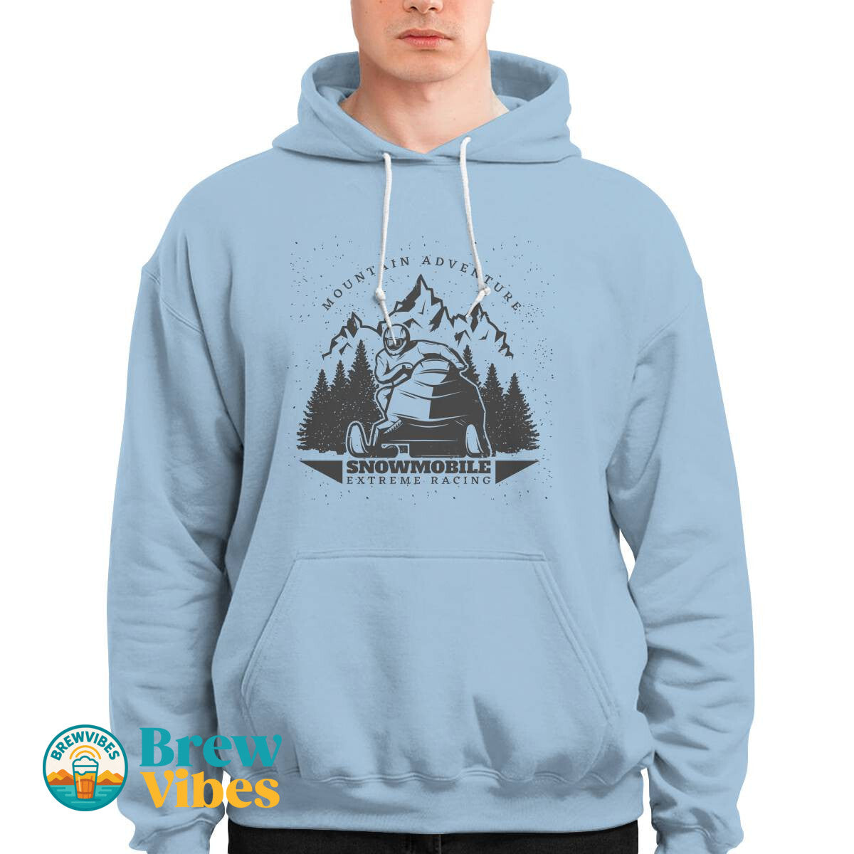 Mountain Adventure Snowmobile Extreme Racing Hoodie