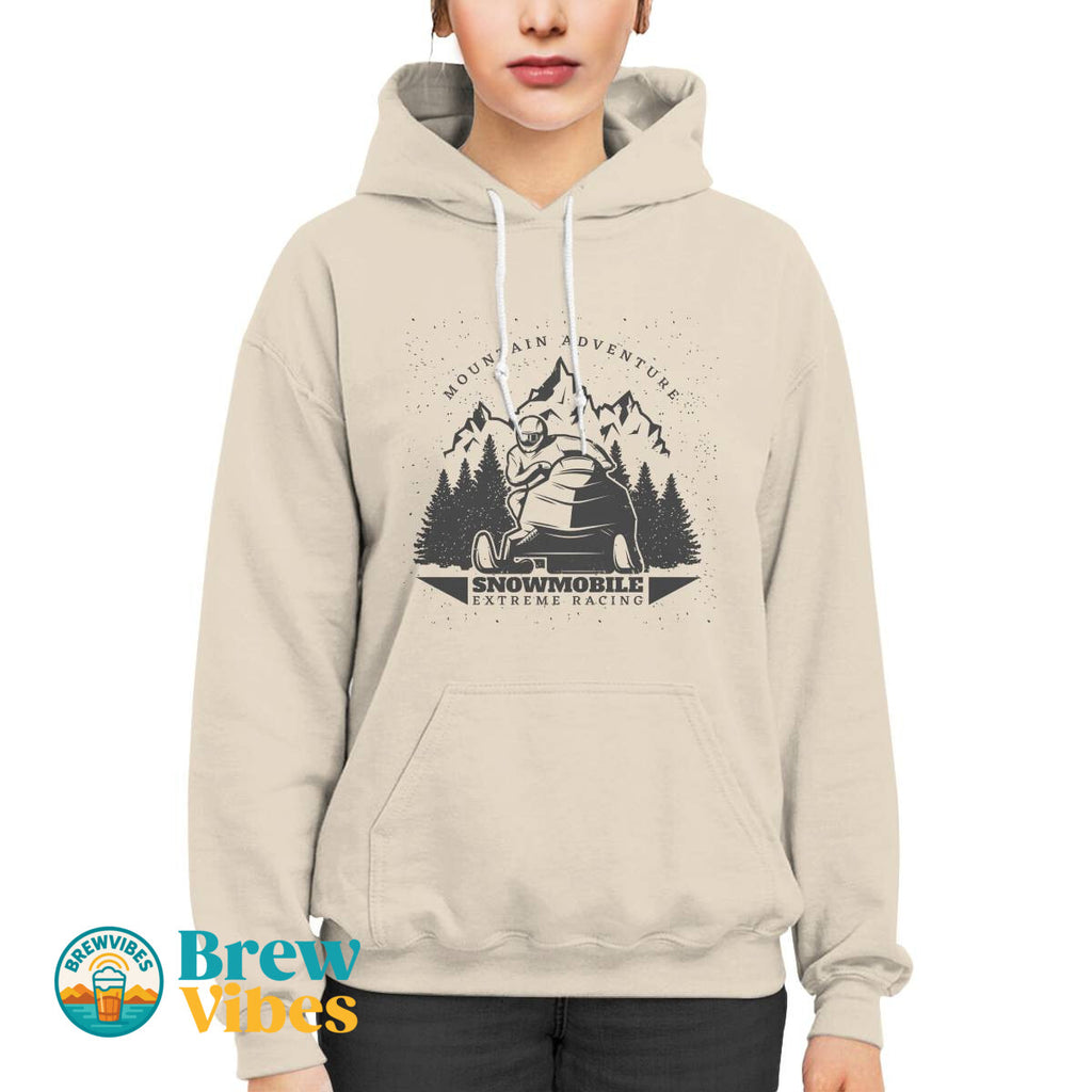 Mountain Adventure Snowmobile Extreme Racing Hoodie