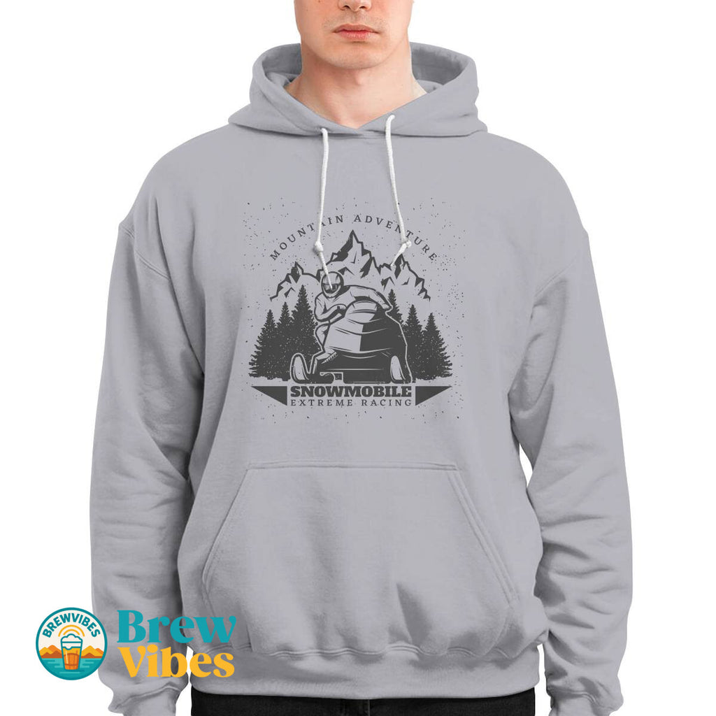 Mountain Adventure Snowmobile Extreme Racing Hoodie