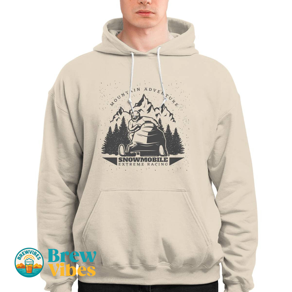 Mountain Adventure Snowmobile Extreme Racing Hoodie