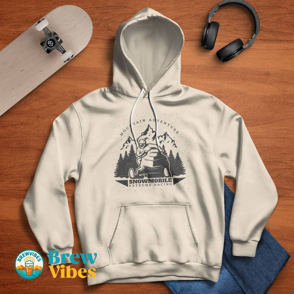 Mountain Adventure Snowmobile Extreme Racing Hoodie