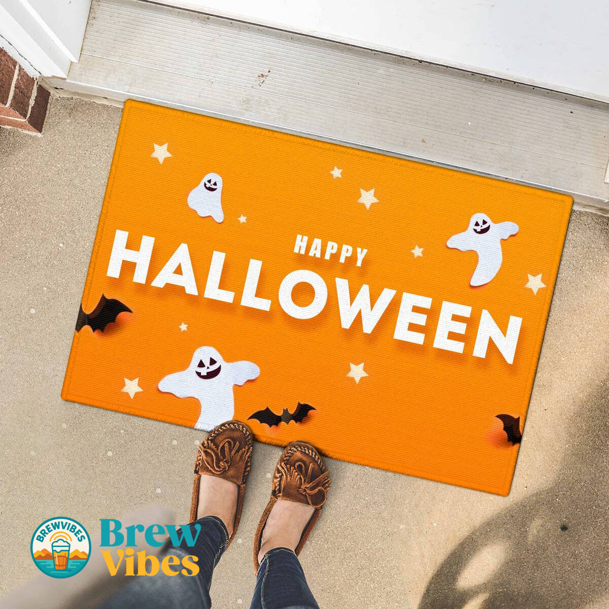 Happy Halloween Door Mat