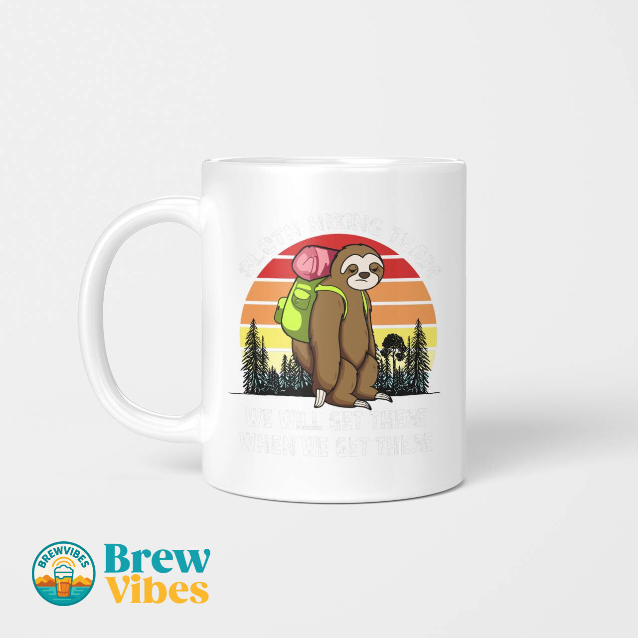 Sloth Hiking Team Mug