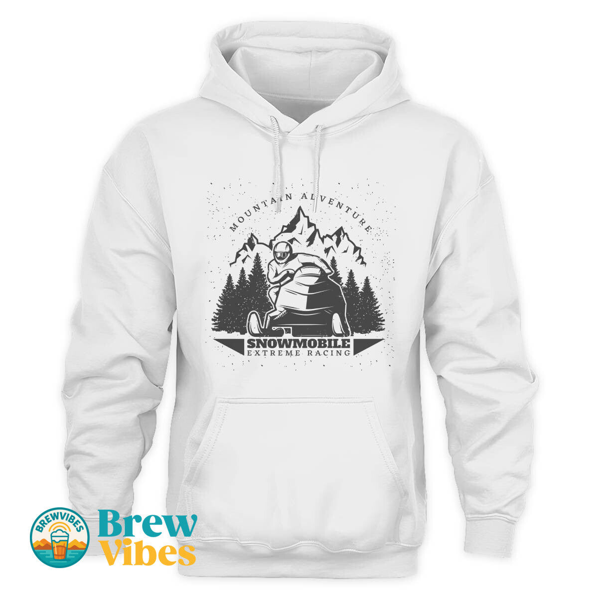 Mountain Adventure Snowmobile Extreme Racing Hoodie
