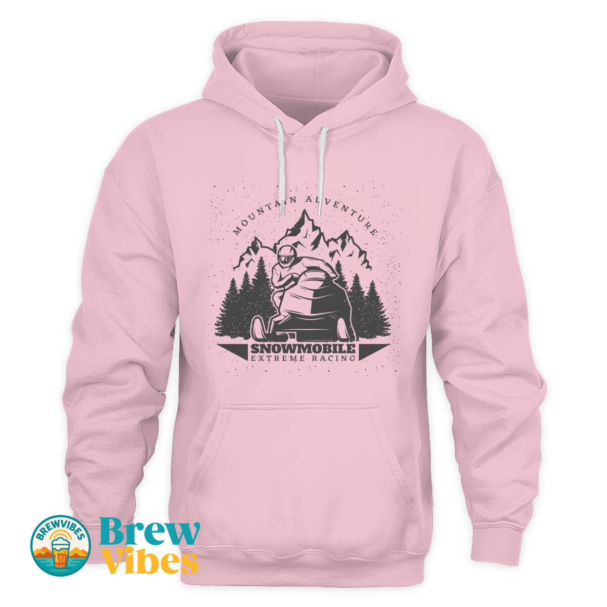 Mountain Adventure Snowmobile Extreme Racing Hoodie