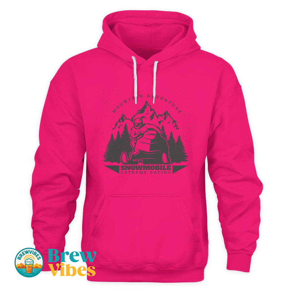 Mountain Adventure Snowmobile Extreme Racing Hoodie