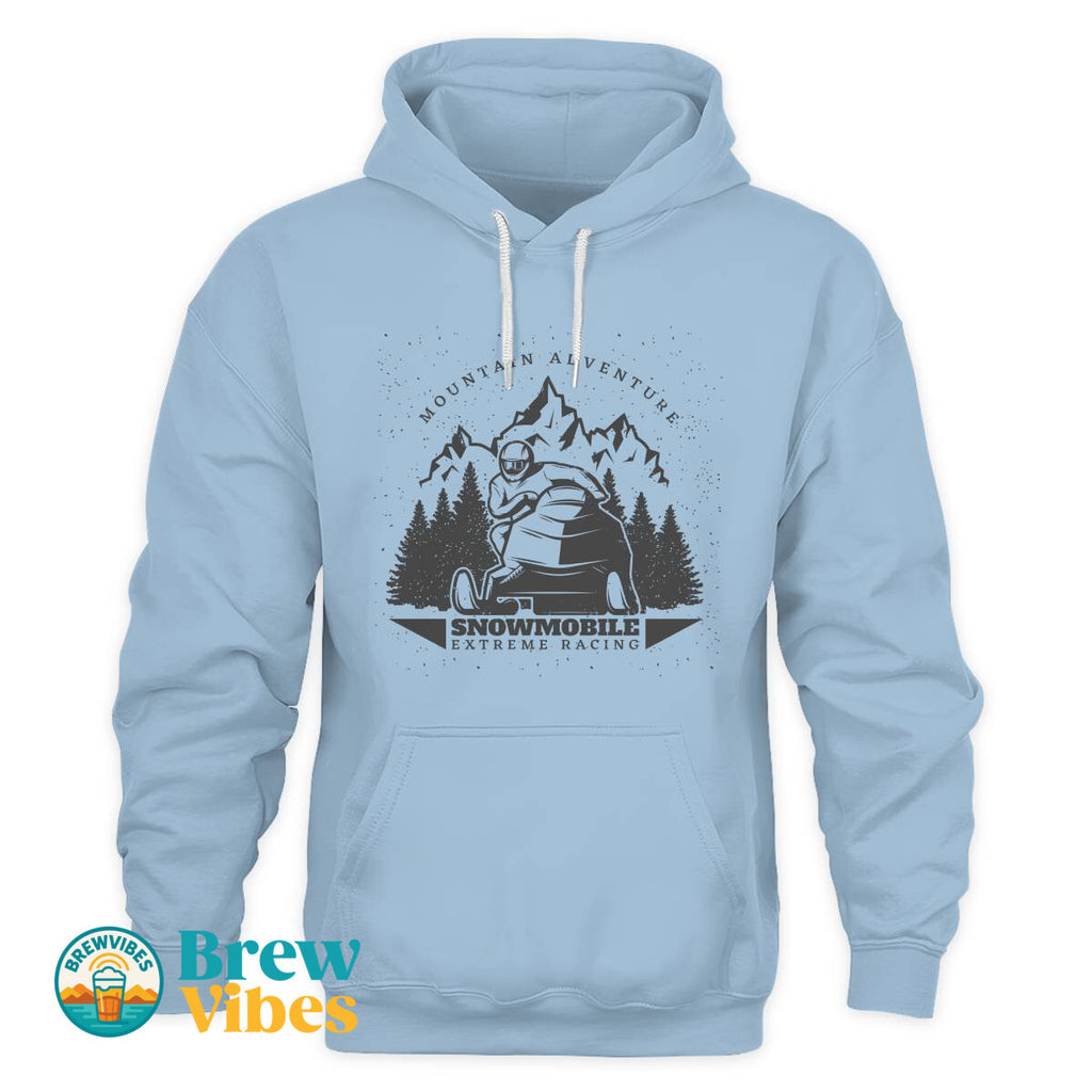 Mountain Adventure Snowmobile Extreme Racing Hoodie