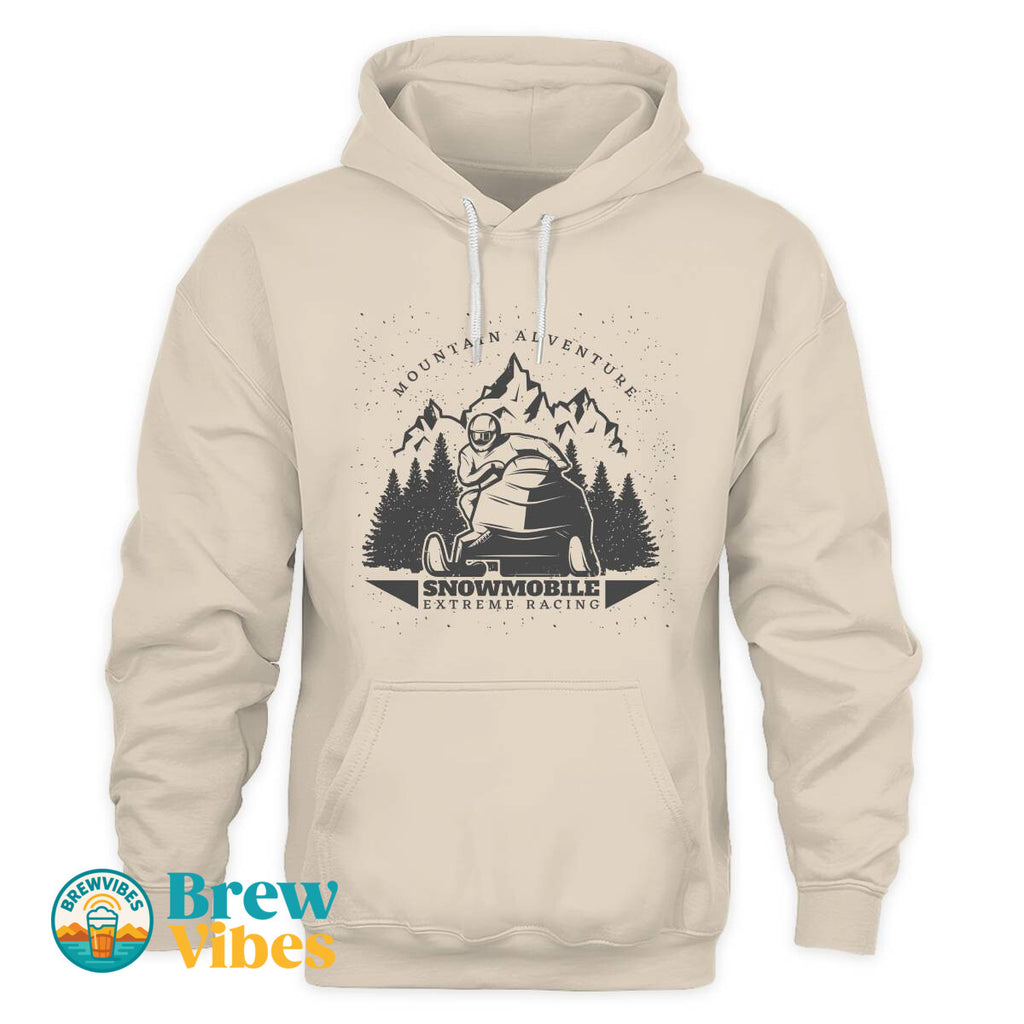 Mountain Adventure Snowmobile Extreme Racing Hoodie