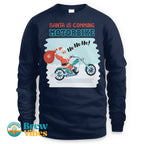 Santa Is Comming - Motorbike Long SleeveTee