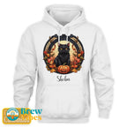 Halloween Cat Hoodie with Name