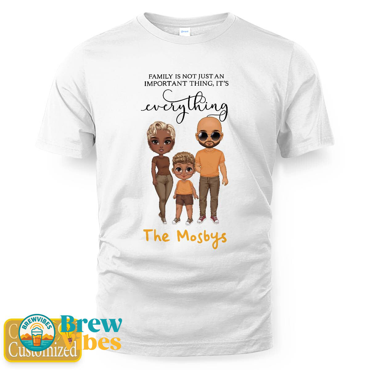 Family Quotes with Name T-shirt