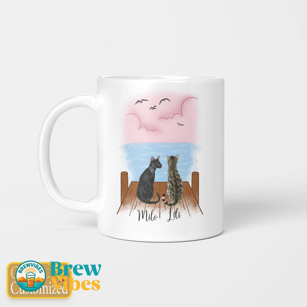 Personalize For 1 Cat - 2 Cat Mug