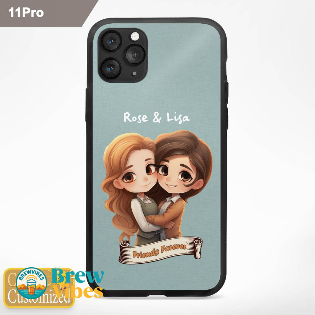 Friends Forever with Names Iphone Case