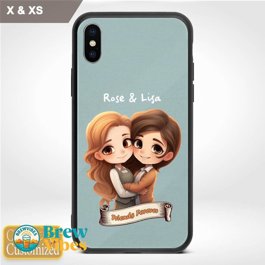 Friends Forever with Names Iphone Case