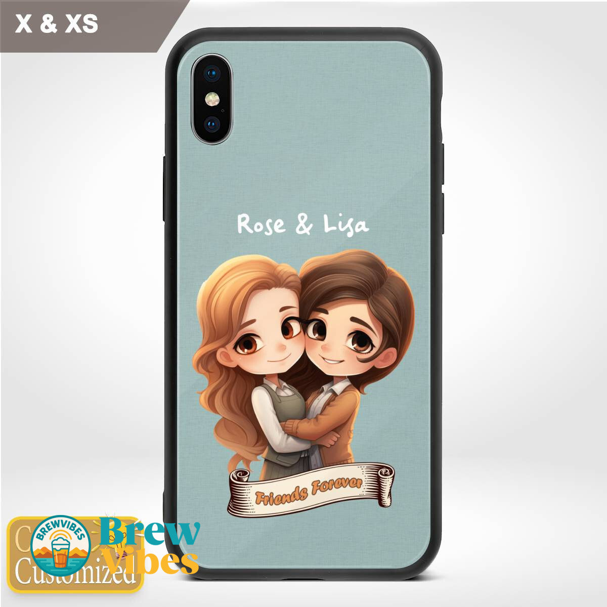 Friends Forever with Names Iphone Case