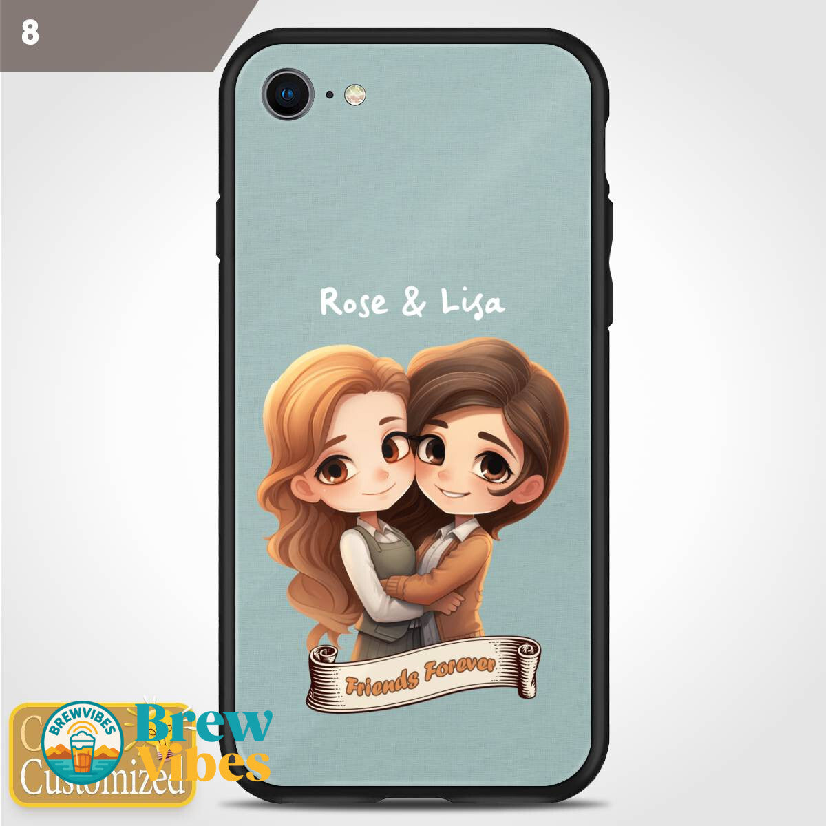 Friends Forever with Names Iphone Case