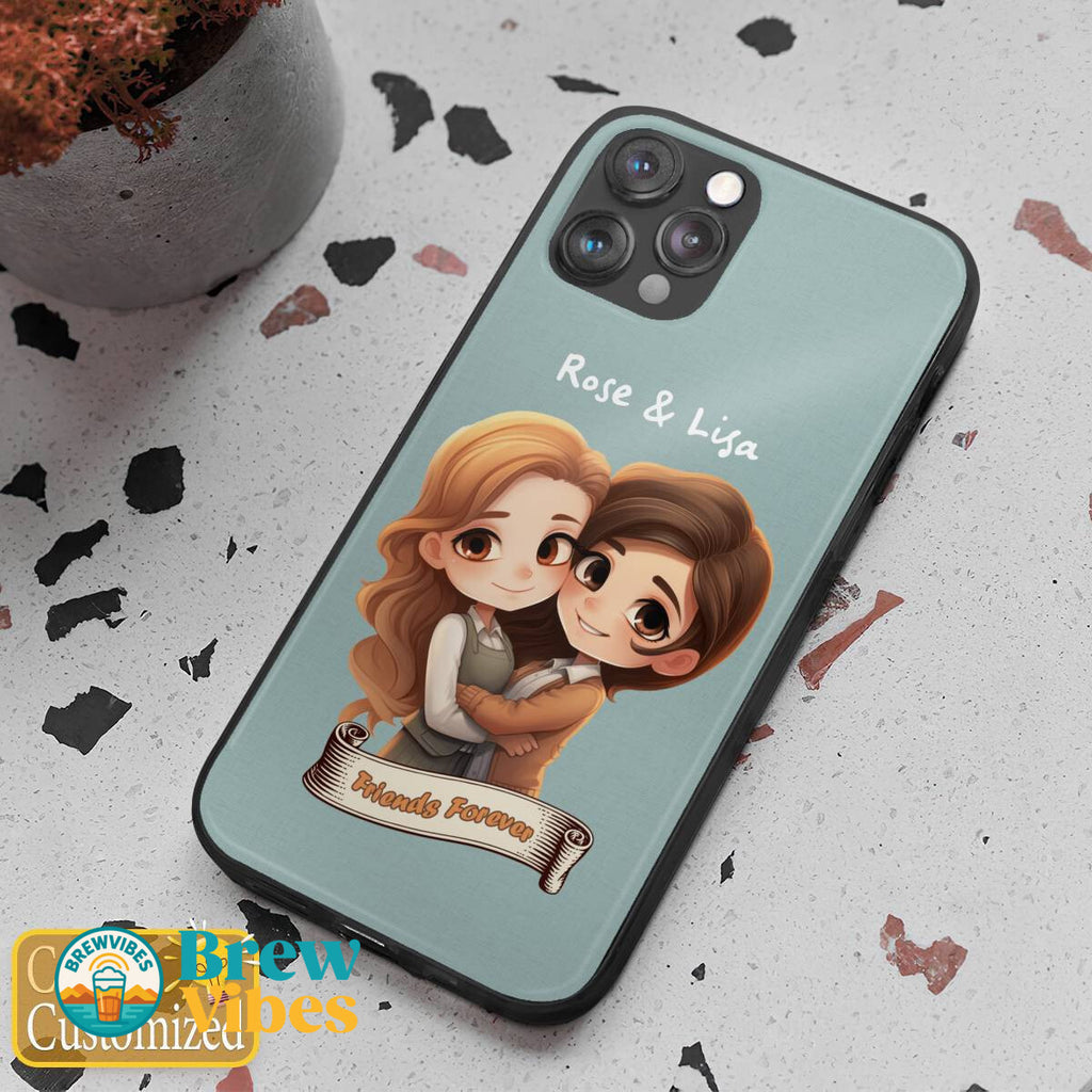 Friends Forever with Names Iphone Case