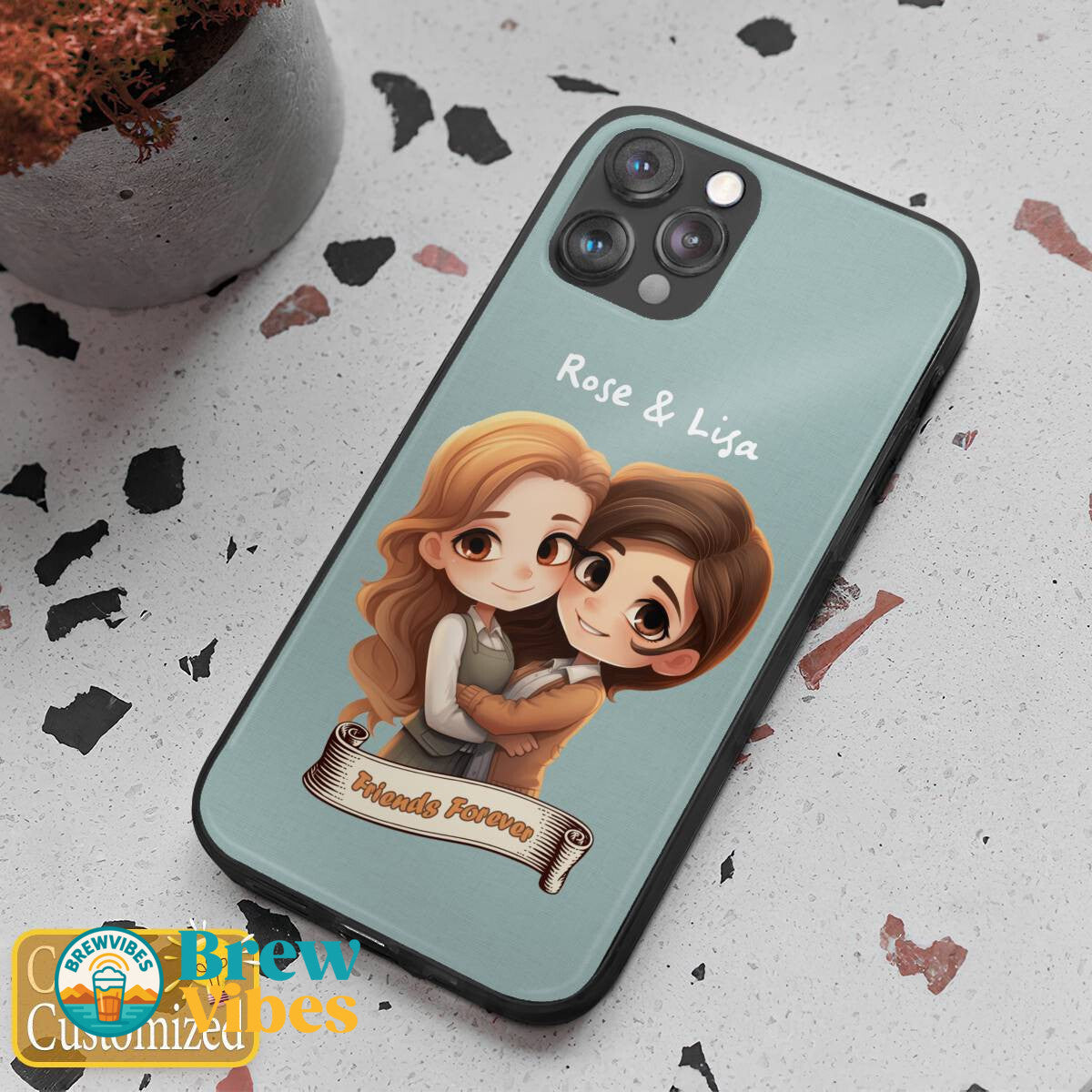 Friends Forever with Names Iphone Case