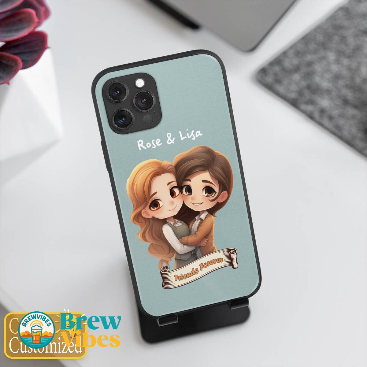 Friends Forever with Names Iphone Case