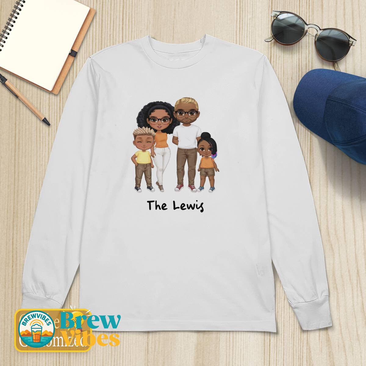 Pesonalized Family Long Sleeve Tee
