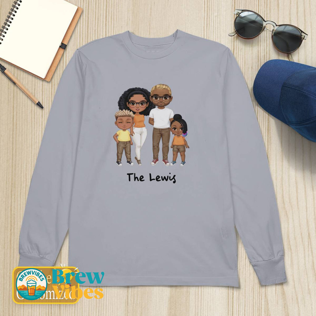 Pesonalized Family Long Sleeve Tee