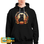 Halloween Cat Hoodie with Name