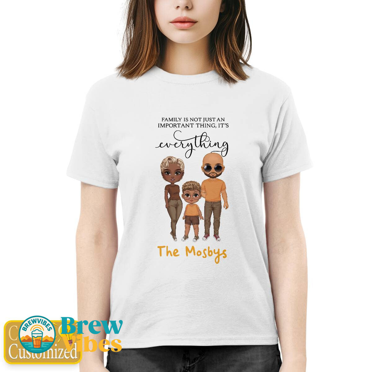 Family Quotes with Name T-shirt