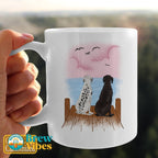 Personalize For 2 Dogs Mug