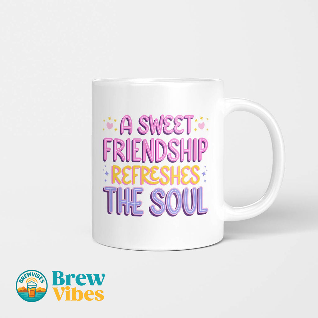 A Sweet Friendship Refresges The Soul Beverage Mug